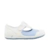 Camille Nurse Shoes in white with light blue